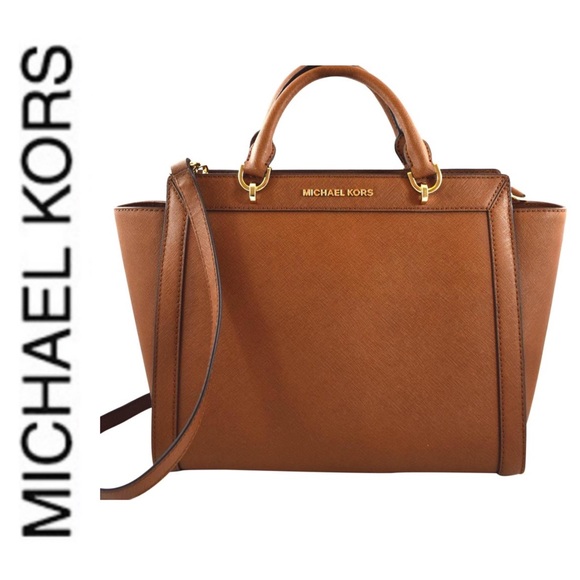 NWT authentic MK genuine leather Brandi satchel - Picture 2 of 6